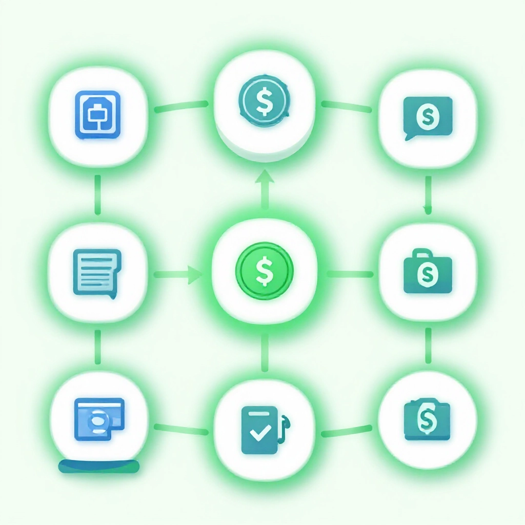 銀行 App 轉帳到運彩信託帳戶的錢流圖示,中信銀行圖標與即時確認綠光