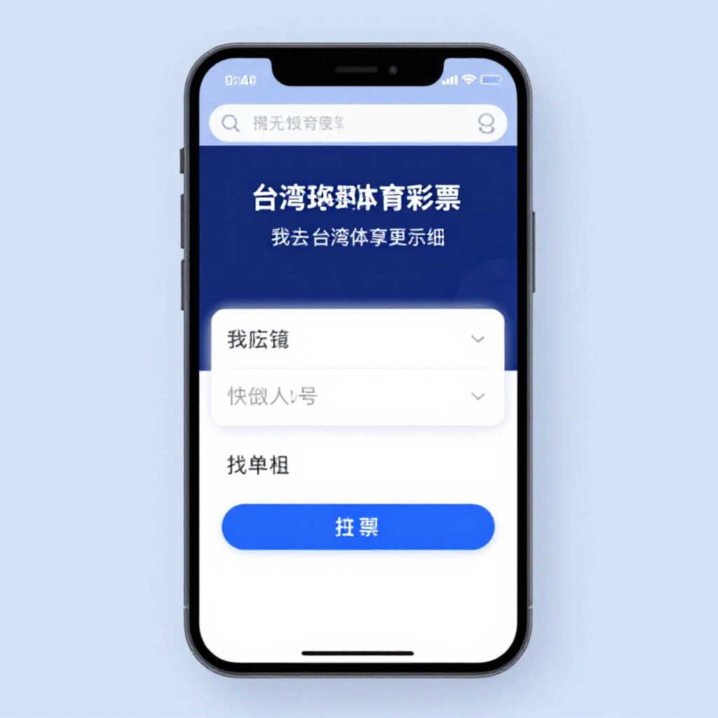 台灣運彩手機登入頁,突出我的帳戶區塊顯示虛擬帳號,藍調簡約設計