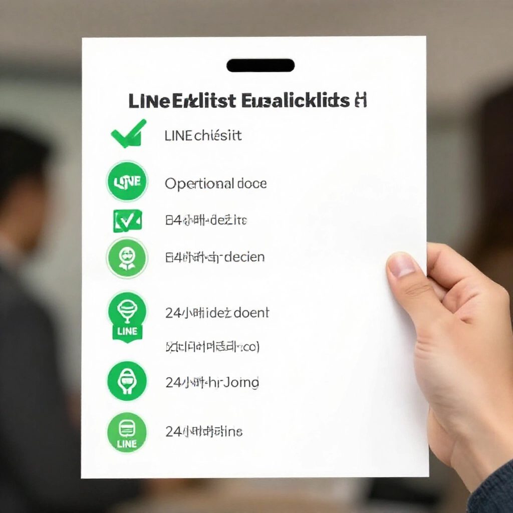 檢查 LINE 帳號的專業清單,包含綠勾認證、長年資圖示和 24 小時客服頭像